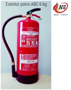 precio extintores 6 kg Extintor de polvo ABC 6KG eficacia 27A 183 B C